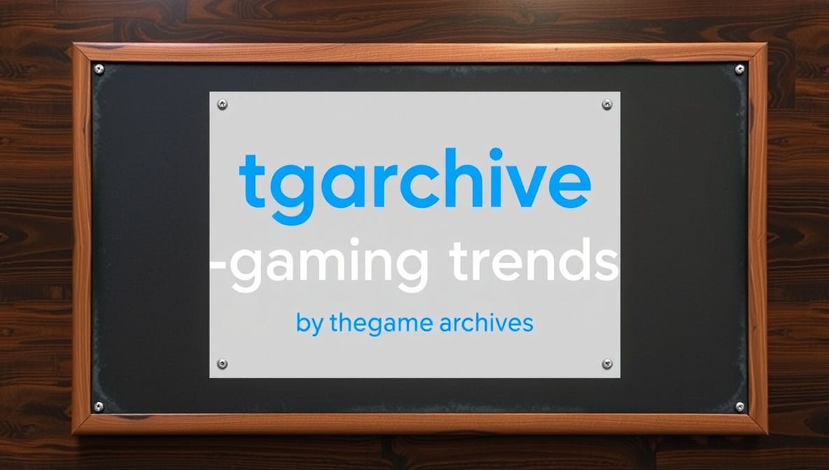 tgarchivegaming trends by thegamearchives